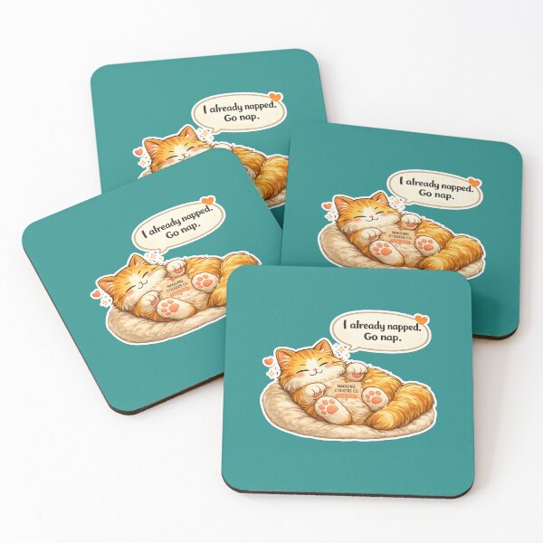 Item preview, NAGGING CAT LaMaisonOfMY I ALREADY NAPPED, GO NAP. COLLECTION | GREEN Edition | No.01 designed and sold by LaMaisonOfMY.