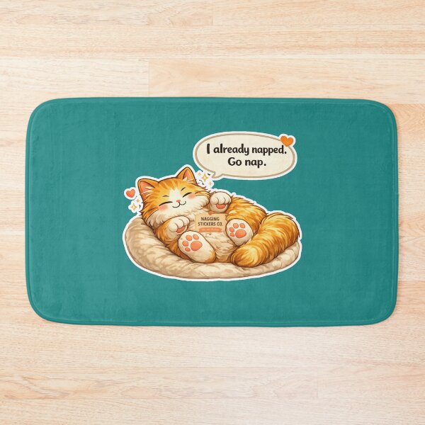 Item preview, NAGGING CAT LaMaisonOfMY I ALREADY NAPPED, GO NAP. COLLECTION | GREEN Edition | No.01 designed and sold by LaMaisonOfMY.