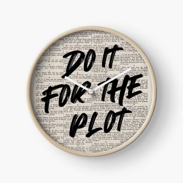 Item preview, Do It For The Plot Vintage Newspaper Motivational Quote designed and sold by DESIGN DIMENSION .