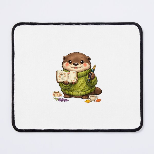 Item preview, Bullet Journal Otter | Minimal Cozy Stationery Illustration designed and sold by Cozy Art for Cozy Souls.
