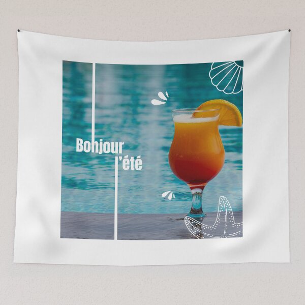 Item preview, Hello Summer! – Fresh Design Pool & Orange Juice designed and sold by Aliss20.