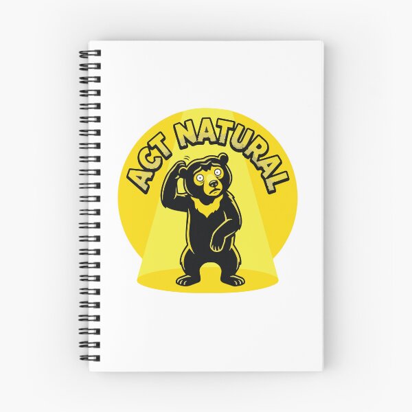 Item preview, Act Natural Funny Spotlight Sun Bear Pop Art designed and sold by Arc2020.