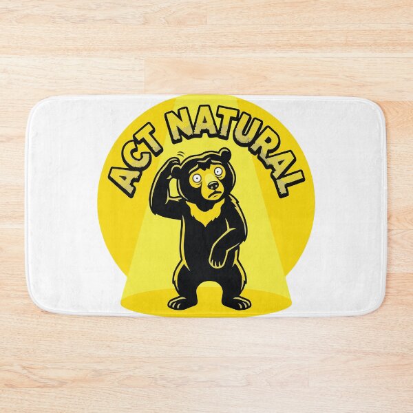 Item preview, Act Natural Funny Spotlight Sun Bear Pop Art designed and sold by Arc2020.