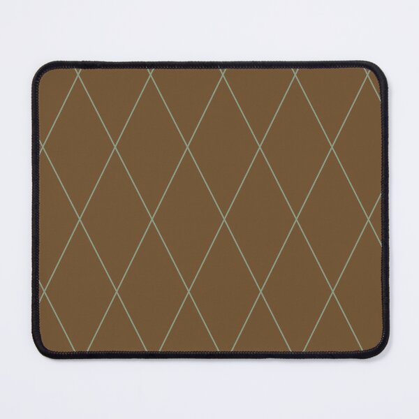 Item preview, Diamond Lines Green on Brown designed and sold by Art in My Loft.