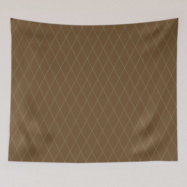 Item preview, Diamond Lines Green on Brown designed and sold by Art in My Loft.