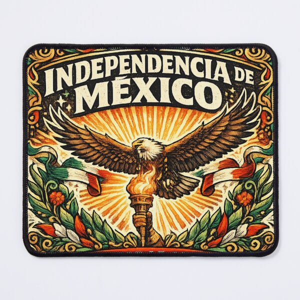 Item preview, Independencia Mexico Eagle Torch Liberty Retro  designed and sold by irfanshikh.