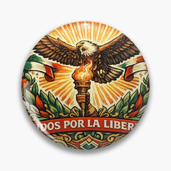 Item preview, Independencia México Águila Antorcha Libertad Retro designed and sold by irfanshikh.