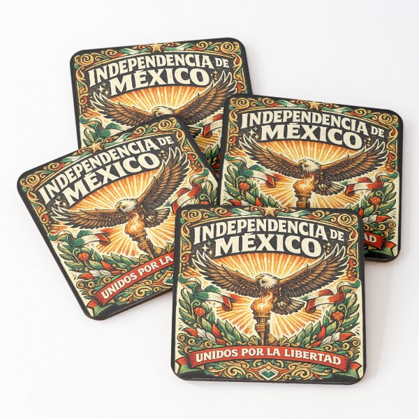 Item preview, Independencia Mexico Eagle Torch Liberty Retro  designed and sold by irfanshikh.
