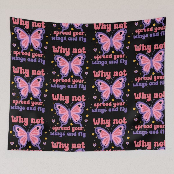 Item preview, Why Not Spread Your Wings And Fly Butterfly Inspirational Design designed and sold by ostenlee.