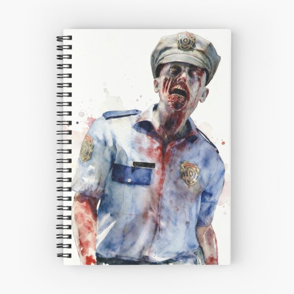 Item preview, Resident Evil Zombie RPD officer watercolour designed and sold by VXprints.