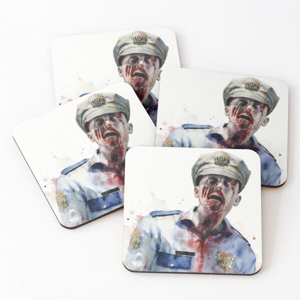 Item preview, Resident Evil Zombie RPD officer watercolour designed and sold by VXprints.