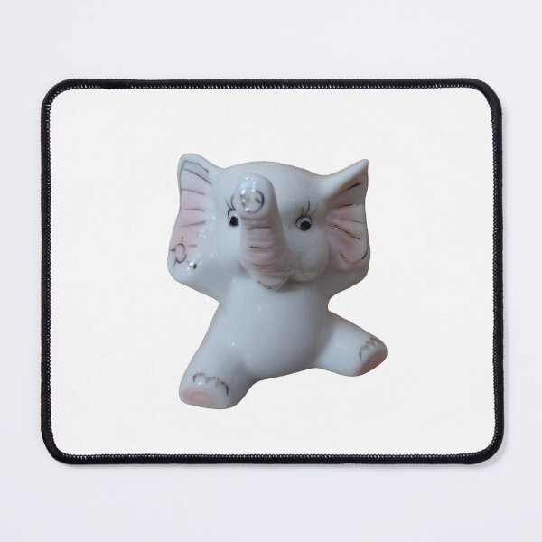 Item preview, Cute Sitting Elephant Pink Gold Accents designed and sold by TopShopTito.