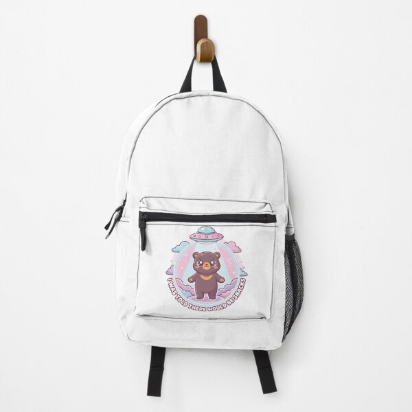 Item preview, Snacks Kawaii Sun Bear UFO Abduction Meme designed and sold by Arc2020.