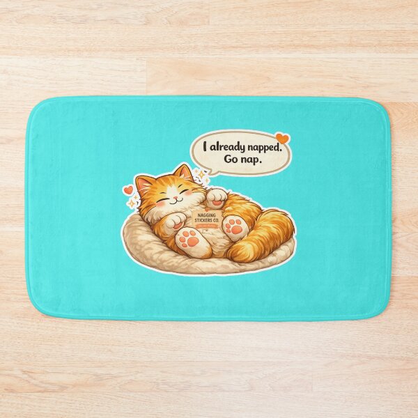 Item preview, NAGGING CAT LaMaisonOfMY I ALREADY NAPPED, GO NAP. COLLECTION | AQUA Edition | No.01 designed and sold by LaMaisonOfMY.