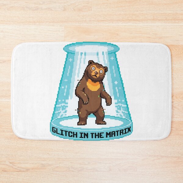 Item preview, Glitch In The Matrix Pixel Art Sun Bear UFO designed and sold by Arc2020.