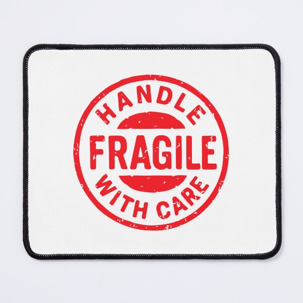 Item preview, Fragile Handle With Care Grunge Stamp designed and sold by VectorForge Studio.