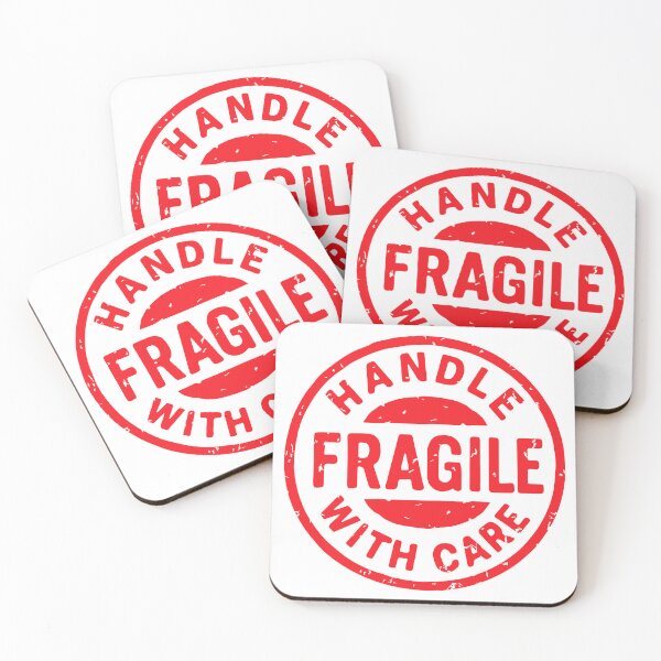 Item preview, Fragile Handle With Care Grunge Stamp designed and sold by VectorForge Studio.