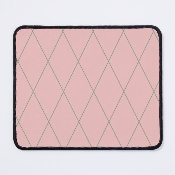 Item preview, Diamond Lines Green on Soft Pink designed and sold by Art in My Loft.