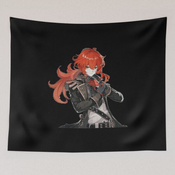 Item preview, Diluc Genshin Impact designed and sold by Inthestardust.