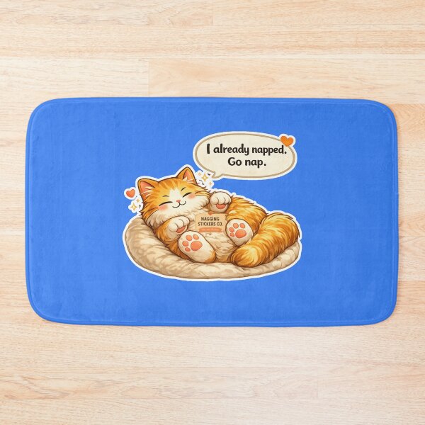 Item preview, NAGGING CAT LaMaisonOfMY I ALREADY NAPPED, GO NAP. COLLECTION | ELECTRIC BLUE Edition | No.01 designed and sold by LaMaisonOfMY.