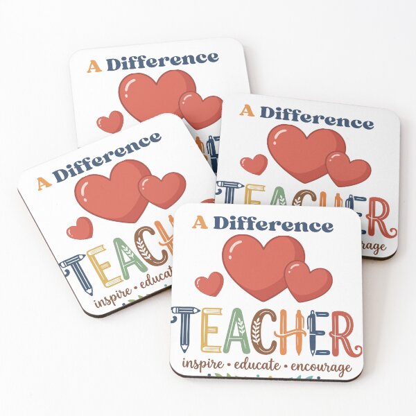 Item preview, Teachers Make A Difference Shirt Design | Colorful Teacher 3D Style Art designed and sold by     Fatma Creates.
