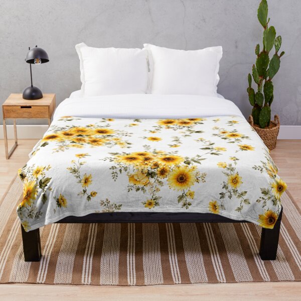 Item preview, Vintage Sunflower Floral Pattern | Cottagecore Yellow Flower Botanical Print for A-Line Dress designed and sold by Atum&Art.