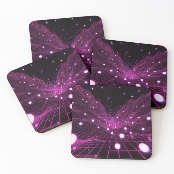 Item preview, Magenta Floating Sphere Neon Grid designed and sold by IntelliMindDesigns.