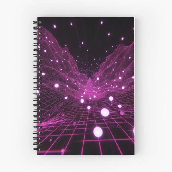 Item preview, Magenta Floating Sphere Neon Grid designed and sold by IntelliMindDesigns.