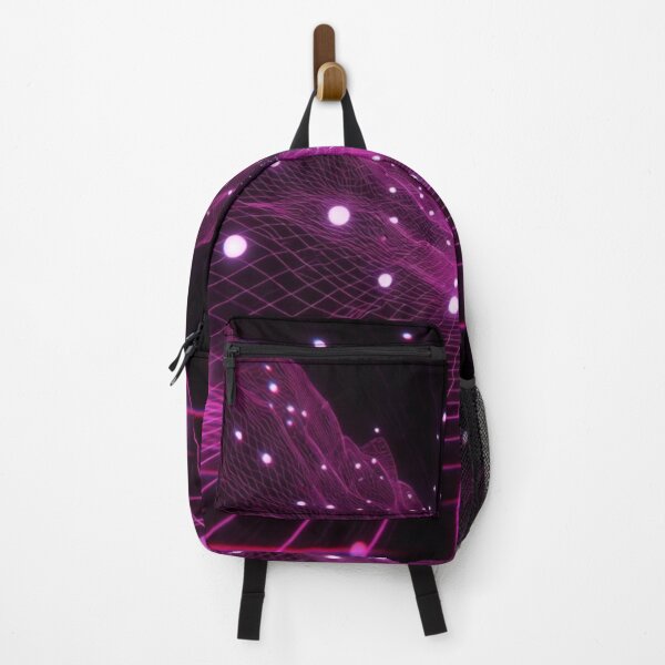 Item preview, Magenta Floating Sphere Neon Grid designed and sold by IntelliMindDesigns.