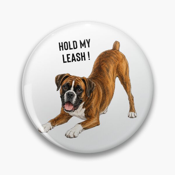Item preview, Hold My Leash! Funny Boxer Dog Watercolor | Boxer Lover Gift designed and sold by PAPIRO SIGLO XXI.