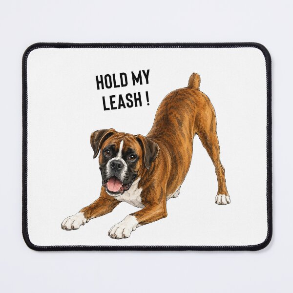 Item preview, Hold My Leash! Funny Boxer Dog Watercolor | Boxer Lover Gift designed and sold by PAPIRO SIGLO XXI.