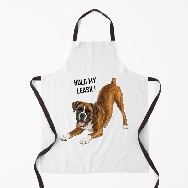 Item preview, Hold My Leash! Funny Boxer Dog Watercolor | Boxer Lover Gift designed and sold by PAPIRO SIGLO XXI.