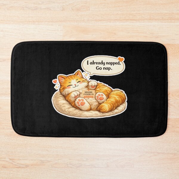Item preview, NAGGING CAT LaMaisonOfMY I ALREADY NAPPED, GO NAP. COLLECTION | BLACK Edition | No.01 designed and sold by LaMaisonOfMY.