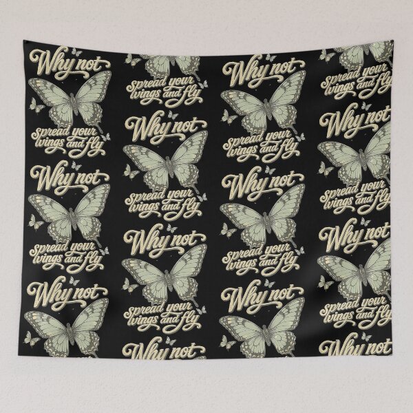 Item preview, Why Not Spread Your Wings And Fly Butterfly Graphic designed and sold by ostenlee.