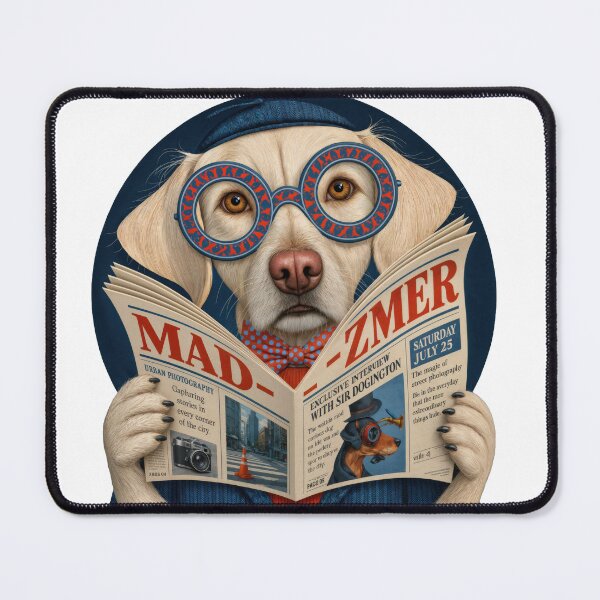 Item preview, T-Shirt - Sticker - Dapper Dog Reader designed and sold by ForeverPrintsOK.
