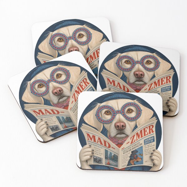 Item preview, T-Shirt - Sticker - Dapper Dog Reader designed and sold by ForeverPrintsOK.