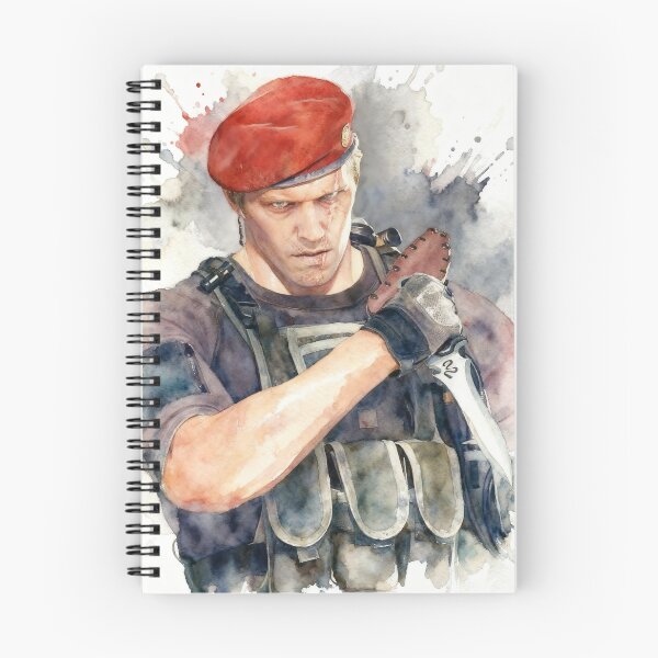 Item preview, Resident Evil Jack Krauser watercolour designed and sold by VXprints.