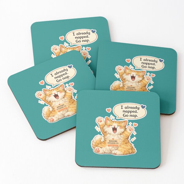 Item preview, NAGGING CAT LaMaisonOfMY I ALREADY NAPPED, GO NAP. COLLECTION | GREEN Edition | No.02 designed and sold by LaMaisonOfMY.