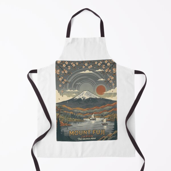 Item preview, Mount Fuji Japan Vintage Travel Poster – The Sacred Peak designed and sold by dark muse.