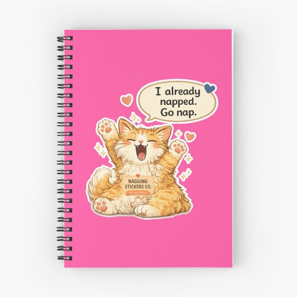 Item preview, NAGGING CAT LaMaisonOfMY I ALREADY NAPPED, GO NAP. COLLECTION | PINK Edition | No.02 designed and sold by LaMaisonOfMY.