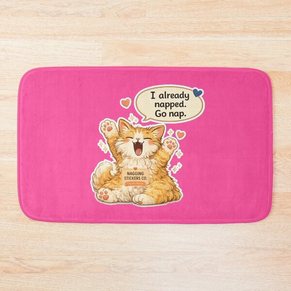 Item preview, NAGGING CAT LaMaisonOfMY I ALREADY NAPPED, GO NAP. COLLECTION | PINK Edition | No.02 designed and sold by LaMaisonOfMY.