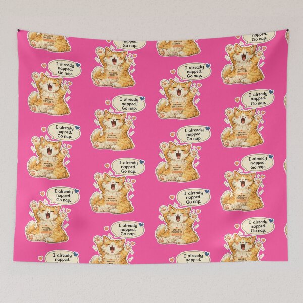 Item preview, NAGGING CAT LaMaisonOfMY I ALREADY NAPPED, GO NAP. COLLECTION | PINK Edition | No.02 designed and sold by LaMaisonOfMY.