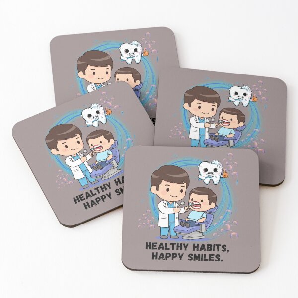 Item preview, Healthy Habits Happy Smiles designed and sold by AhmadAnnaPrints.