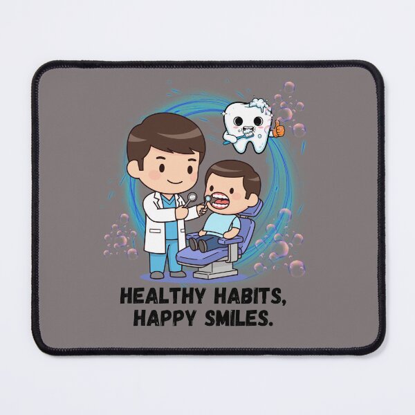 Item preview, Healthy Habits Happy Smiles designed and sold by AhmadAnnaPrints.