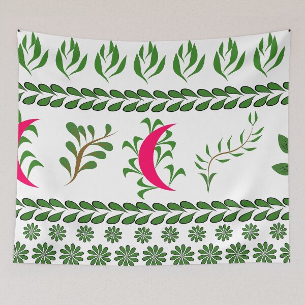 Item preview, Botanical Leaf Border Seamless Vector Pattern Background designed and sold by Ei-Ei.