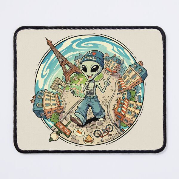 Item preview, ​Alien Tourist Vacation in Paris France designed and sold by Sunkhung.
