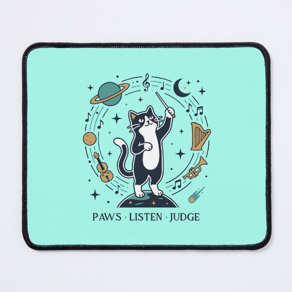 Item preview, Cosmic Cat Conductor Celestial Line Art For Music Teachers designed and sold by roarsomethings.