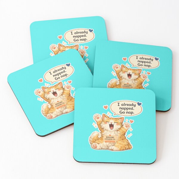 Item preview, NAGGING CAT LaMaisonOfMY I ALREADY NAPPED, GO NAP. COLLECTION | AQUA Edition | No.02 designed and sold by LaMaisonOfMY.
