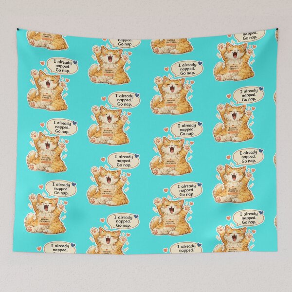Item preview, NAGGING CAT LaMaisonOfMY I ALREADY NAPPED, GO NAP. COLLECTION | AQUA Edition | No.02 designed and sold by LaMaisonOfMY.