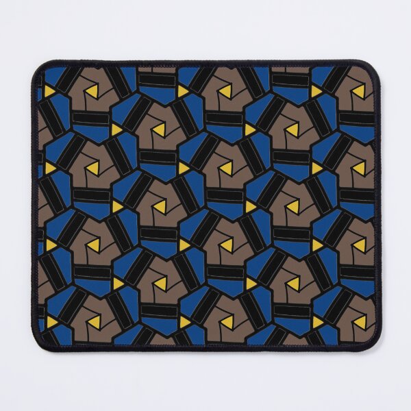 Item preview, Abstract Geometric Swirl Tessellation Pattern in Blue and Brown designed and sold by Sasitee.